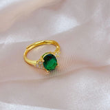 European And American Emerald Women's Ring – Gifts for Her — 2
