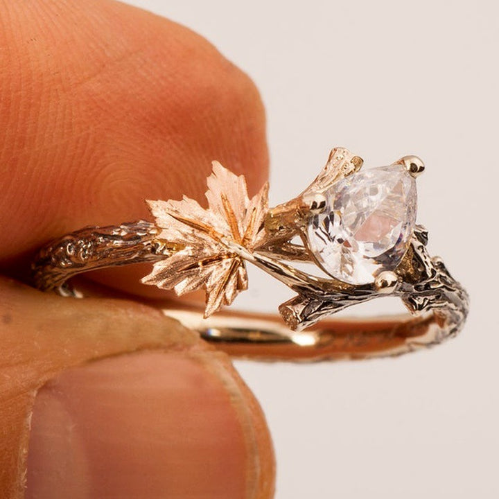 18K White Zircon Fashion Ring – Stylish Gifts — 1