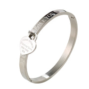 Men's And Women's Fashion Letters Peach Heart Ring – Stylish Gifts — 3
