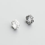 Sterling Silver Vintage Small Flower Hollow Bead – Birthday Gifts — 3
