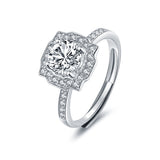 Women's 925 Silver 1 Carat Moissanite Ring – Gifts for Her — 3