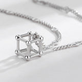 Geometric S925 Sterling Silver Necklace Female – Jewelry Gift Ideas — 2