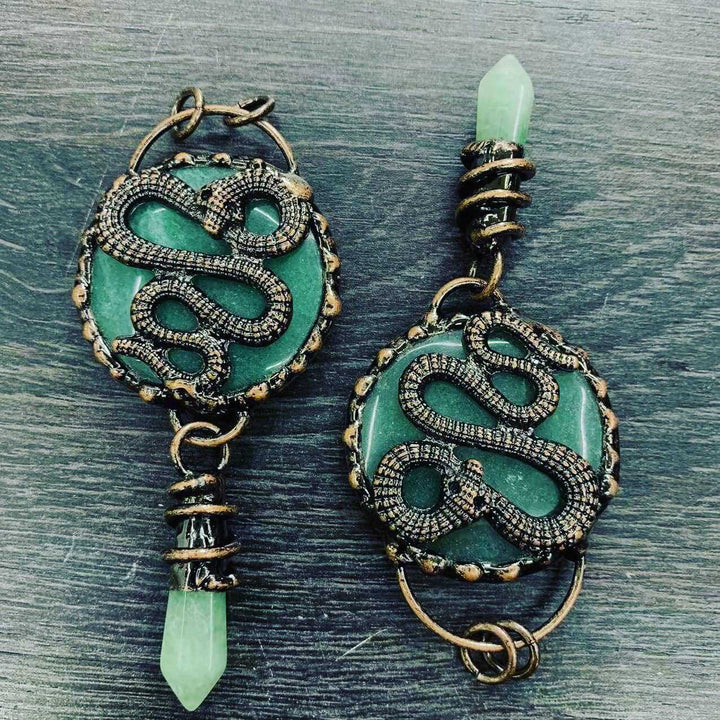 Natural Crystal Vintage Green Aventurine Dragon – Jewelry Gift Ideas — 1
