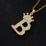 Stainless Steel Chain Zircon Alphabet Pendant – Jewelry Gift Ideas — 6