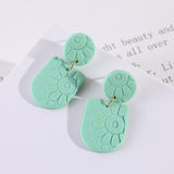 Earrings Jewelry Geometric Embossed Sunflower – Jewelry Gift Ideas — 2