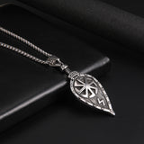 Viking Rune Leaf Titanium Steel Pendant – Jewelry Gift Ideas — 4