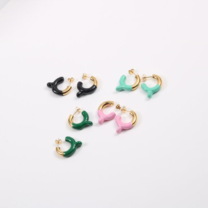 Fashion Teardrop Epoxy Multicolor Earrings – Stylish Gifts — 1