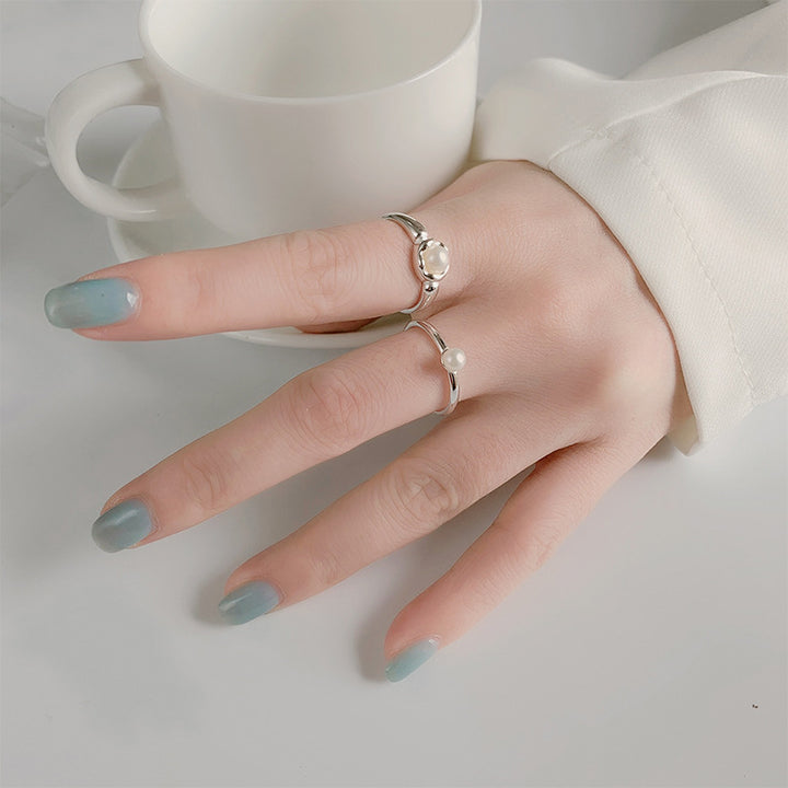 Women's Sterling Silver Pearl Ring – Gifts for Her — 1