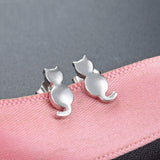 Personalized Cute Polished Kitten Stud Earrings – Cat Lover Gifts — 3