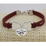 Vintage 8-word Peach Heart Best Friend Flanelle – Jewelry Gift Ideas — 3