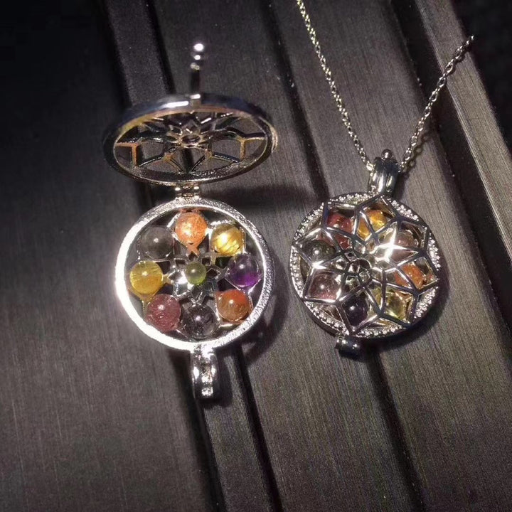 Duobao Pendant Golden Sun Hair Crystal Strawberry – Jewelry Gift Ideas — 1
