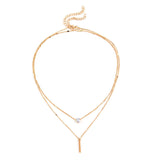 Fashion Strip Double Pendant Necklace – Jewelry Gift Ideas — 6