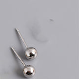 Sterling Silver Beans Round Bead Earrings – Thoughtful Gifts — 8
