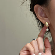 S925 Sterling Silver French Retro Ball Bead Earrings I – Gift Ideas — 1