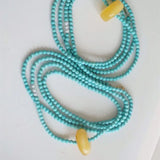 Turquoise High Porcelain Rose Beads Necklace – Jewelry Gift Ideas — 3