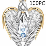 Gold Sliver Crystal Rhinestone Heart-shaped Design – Gifts for Her — 5