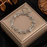 Simple Titanium Steel Rectangular Bracelet – Jewelry Gift Ideas — 4