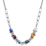 Fashion Colorful Glass Beads Thorn Necklace – Jewelry Gift Ideas — 4