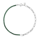 S925 Sterling Silver Diamond Stitching Green – Jewelry Gift Ideas — 5