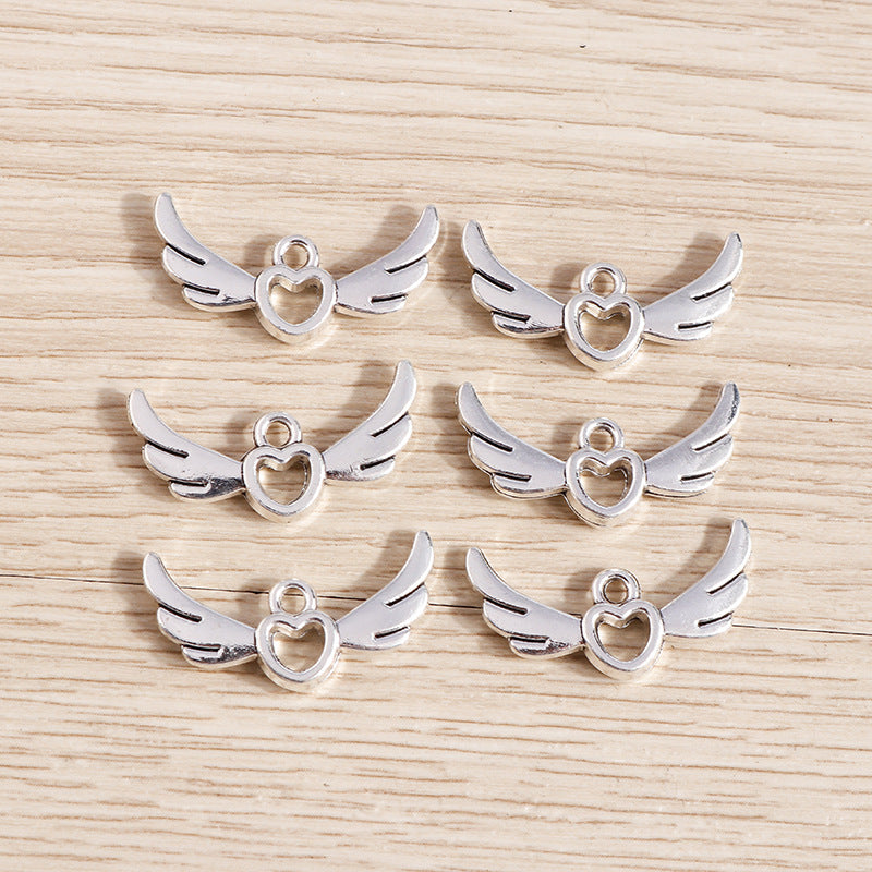 Electroplated Alloy Hollow Love Angel Wings – Jewelry Gift Ideas — 1