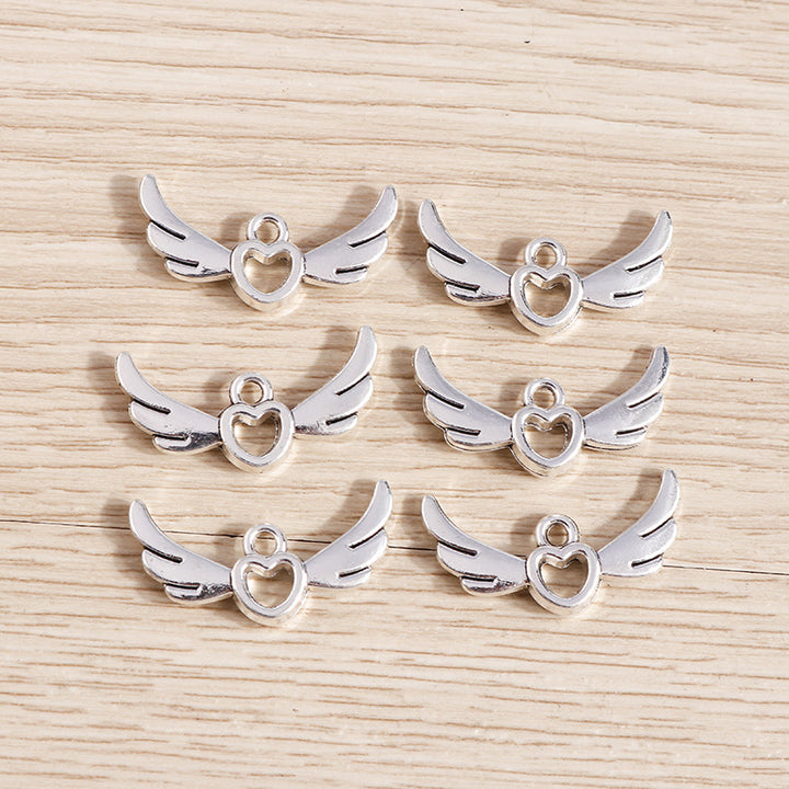 Electroplated Alloy Hollow Love Angel Wings – Jewelry Gift Ideas — 1