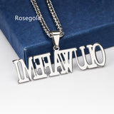 Customized Cuban Chain Name Letters Pendant – Jewelry Gift Ideas — 5
