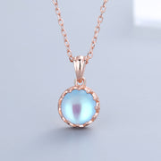 Crown Moonstone Necklace Female S925 Sterling – Jewelry Gift Ideas — 9