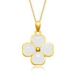 Clover Emerald Tourmaline Pendant Vintage Petal – Jewelry Gift Ideas — 3