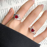 Ruby High-grade Temperament Ring Female Niche – Stylish Gifts — 13