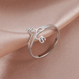 Simple Hollow Cross Interlaced Letter Women's Ring – Gifts for Her — 5