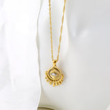 Round Zircon Eye Pendant Necklace – Jewelry Gift Ideas — 2