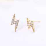 Simple Mini Lightning Zircon Stud Earrings For Women – Gifts for Her — 4