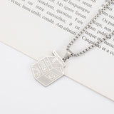 Stainless Steel Milk Bottle Pendant Titanium – Jewelry Gift Ideas — 1