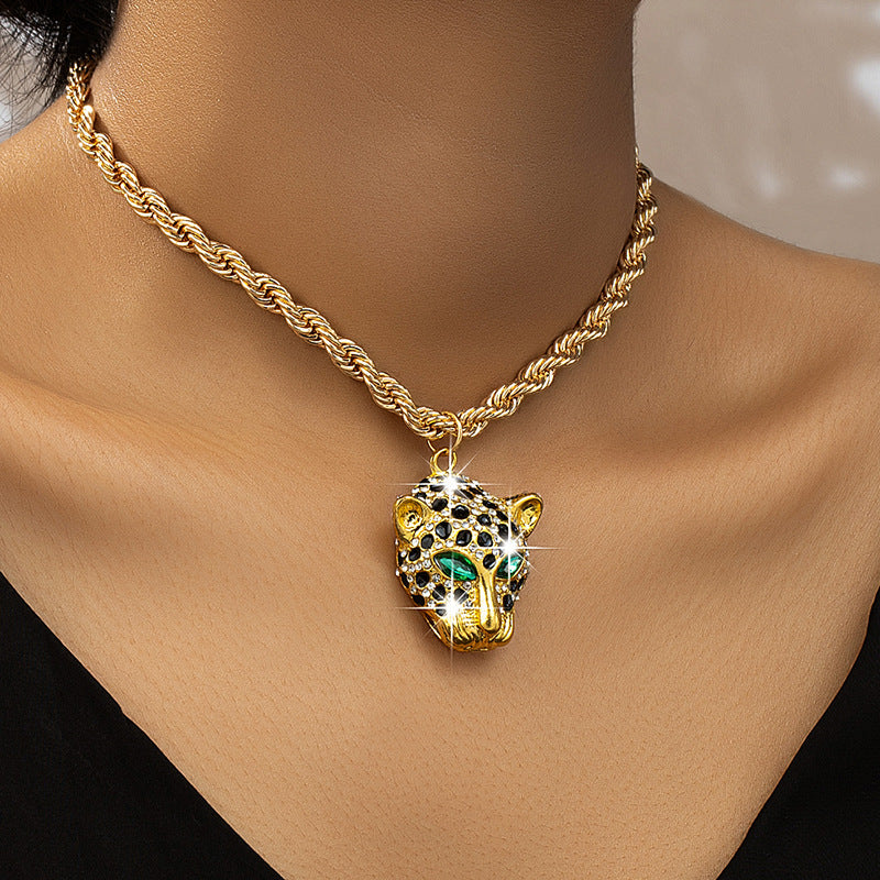 Personalized Trendy Party Diamond Cheetah Pendant – Jewelry Gift Ideas — 1