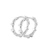 Silver Thorn Ear Buckle Men's Personality Earrings – Gifts for Her — 2