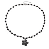 Small Flower Sparkling Beaded Necklace – Jewelry Gift Ideas — 8