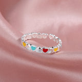 Korean Style Simple Traffic Light Colored Loving Heart – Stylish Gifts — 6