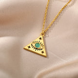 Copper Zircon Punk Style Creative Triangle – Jewelry Gift Ideas — 6