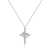 Cross Full Diamond Necklace Crown Rotatable – Jewelry Gift Ideas — 6