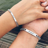Engraved Titanium Steel Lovers' Day 18K High – Jewelry Gift Ideas — 1