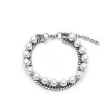 Hip Hop Double Pearl Titanium Steel Men's – Jewelry Gift Ideas — 3