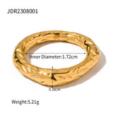 Women's Fashion Gold-plated Hammered Simple Bracelet – Stylish Gifts — 10