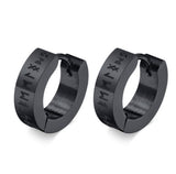 Vintage Norse Viking Runes Hoop Earrings For Men – Gifts for Him — 5