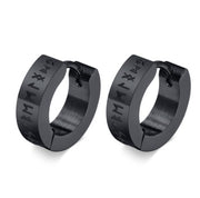 Vintage Norse Viking Runes Hoop Earrings For Men – Gifts for Him — 5