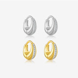 S925 Sterling Silver Earrings Zircon Simple And Light – Stylish Gifts — 2