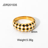 Party Jewelry Love Chessboard Plaid Ring – Jewelry Gift Ideas — 2