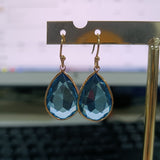 Women's Fashion Blue Crystal Drop Shape Earrings – Stylish Gifts — 1