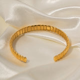 Stainless Steel Diamond Bread Pattern Bracelet – Jewelry Gift Ideas — 11