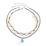 Shell Irregular Turquoise Necklace For Men – Jewelry Gift Ideas — 3
