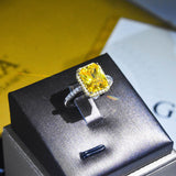 Luxury Set Yellow Diamond Two Tone Ring – Small Gift Ideas — 4